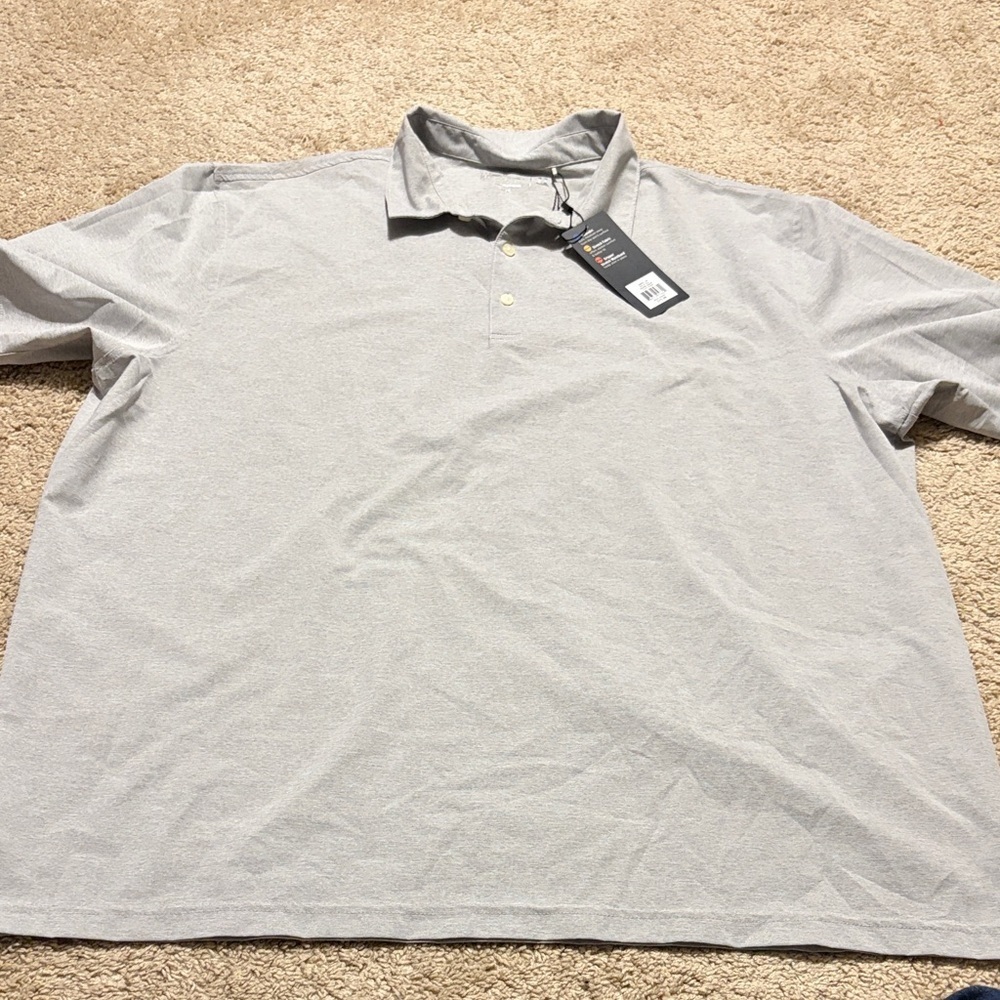 Walter Hagen 11 Majors Gray Polo Golf Shirt Big & Tall XXL NWT